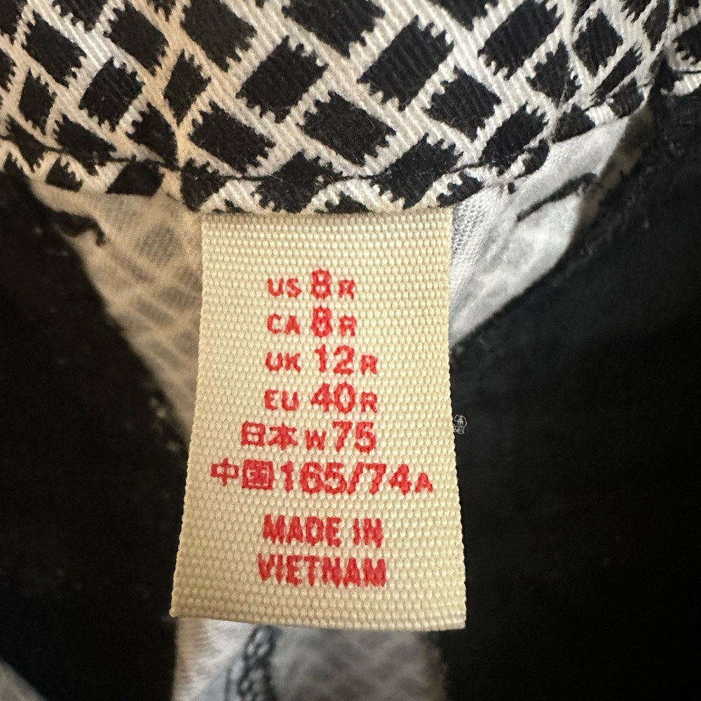 GAP Black/White Pants- Size 8 - Picture 6 of 7